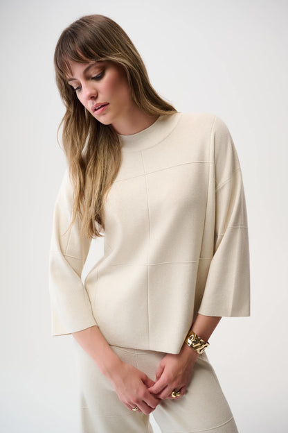 Straight Sweater With Mock Neck (261981)