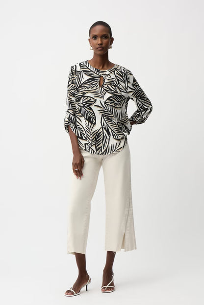 Floral Hip-length Top (261207)