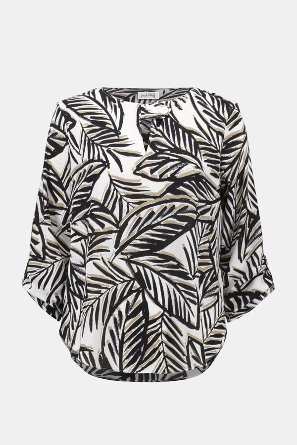 Floral Hip-length Top (261207)