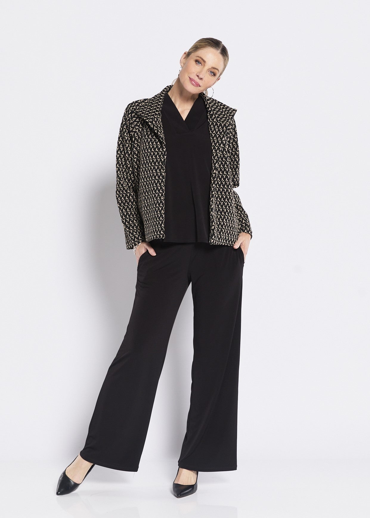 Long Sleeve Fly Crop Jacket (Buckingham)
