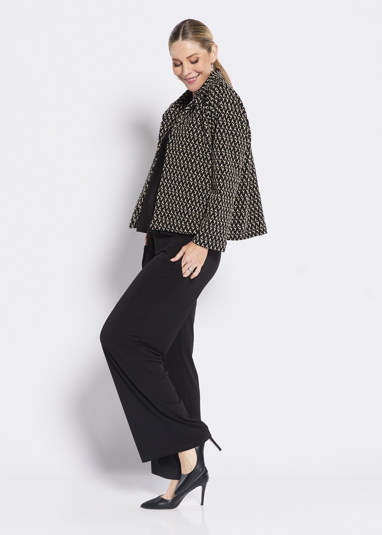Long Sleeve Fly Crop Jacket (Buckingham)