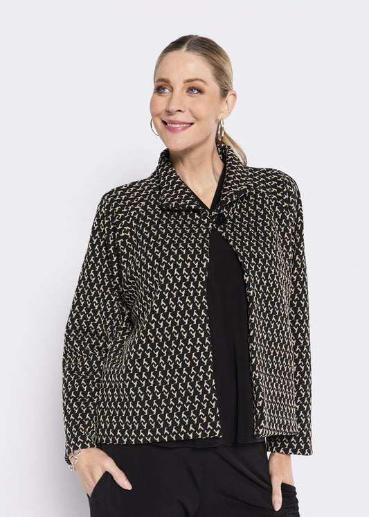 Long Sleeve Fly Crop Jacket (Buckingham)