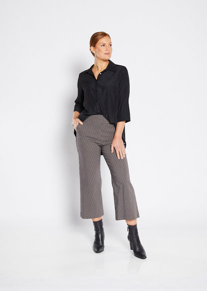 Signature Printed Bengaline Culotte (Ticket.W26)