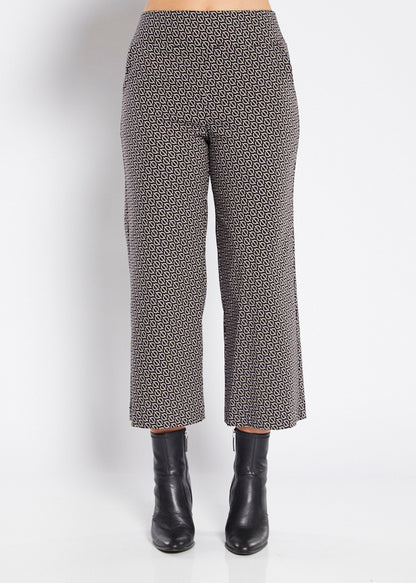 Signature Printed Bengaline Culotte (Ticket.W26)