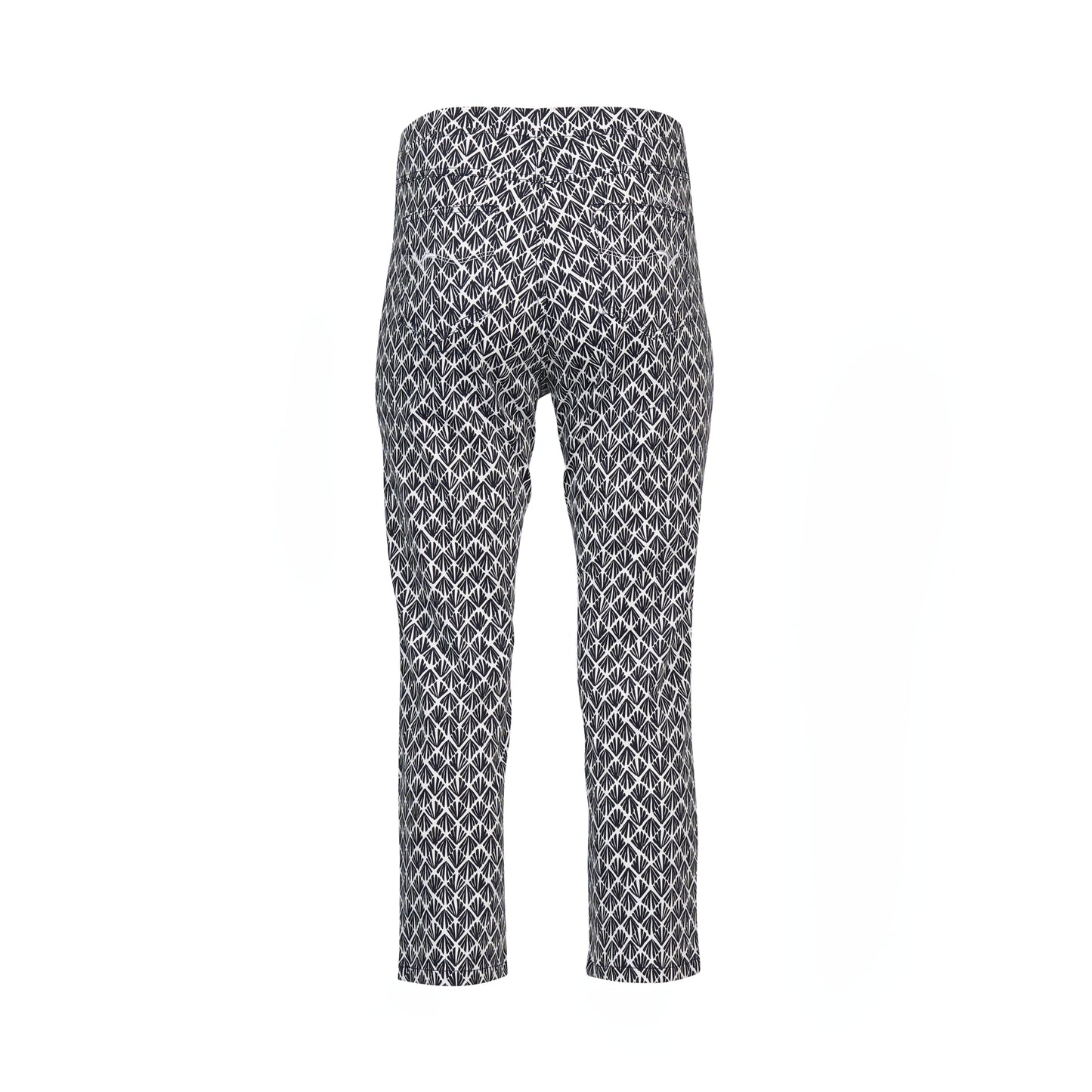 Slim 7/8 Length Printed Pull-On Pant (274LW)