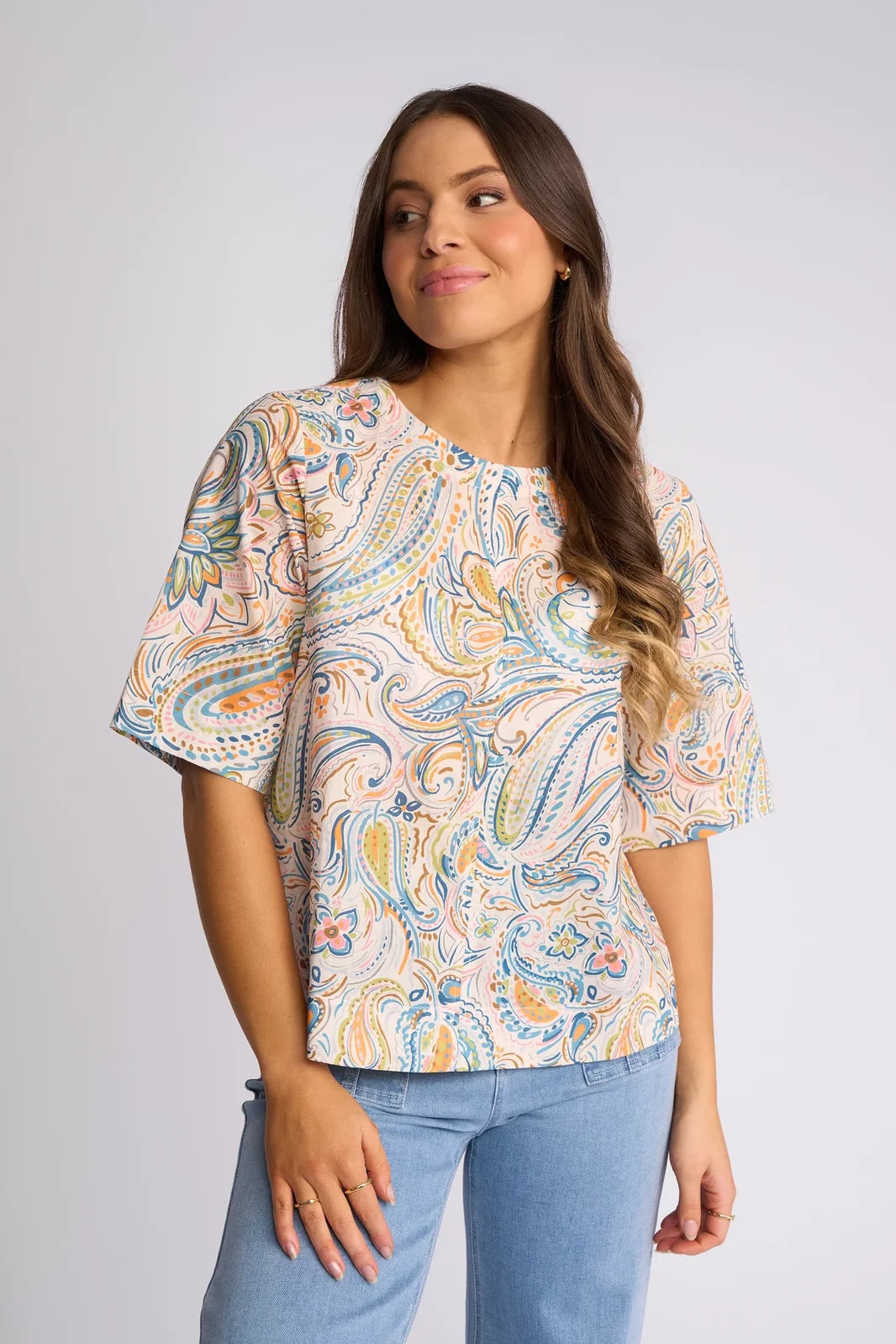 Athena Top Print (4517P)