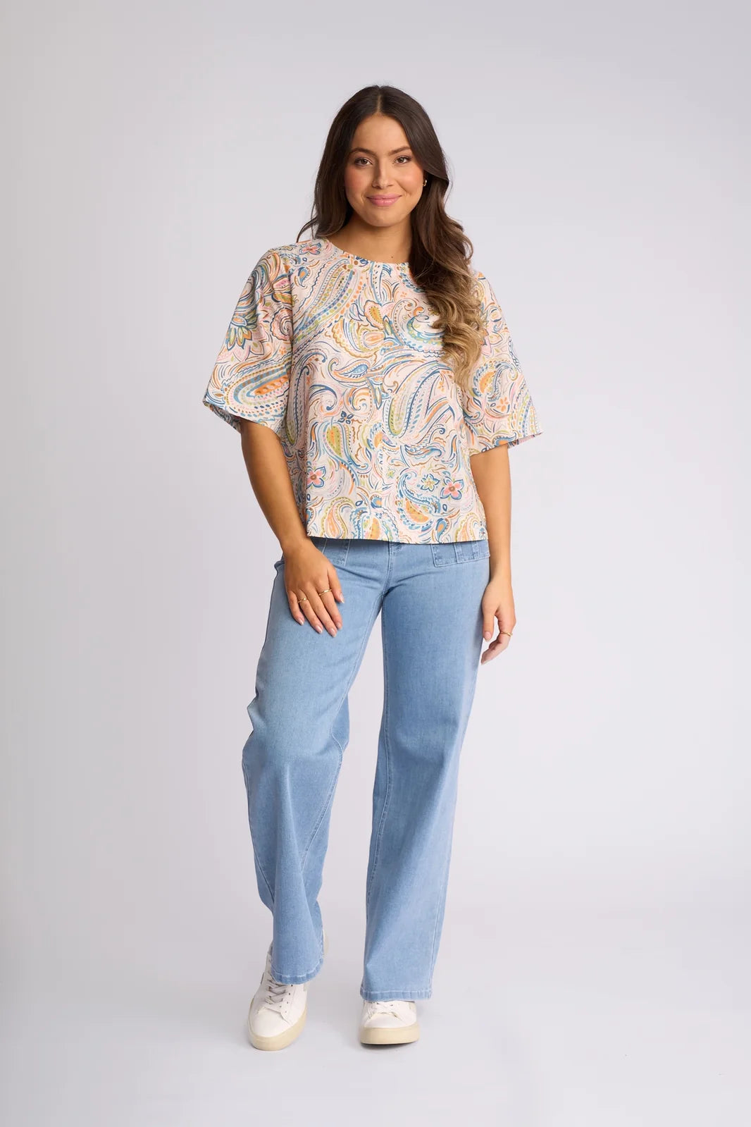 Athena Top Print (4517P)