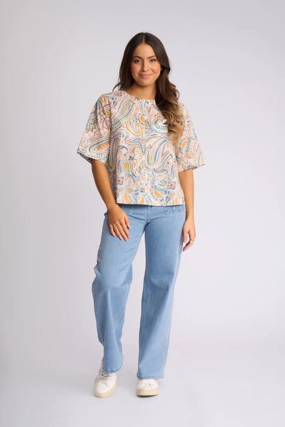 Athena Top Print (4517P)