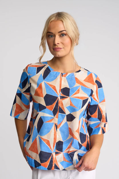 Athena Top Print (4517P)