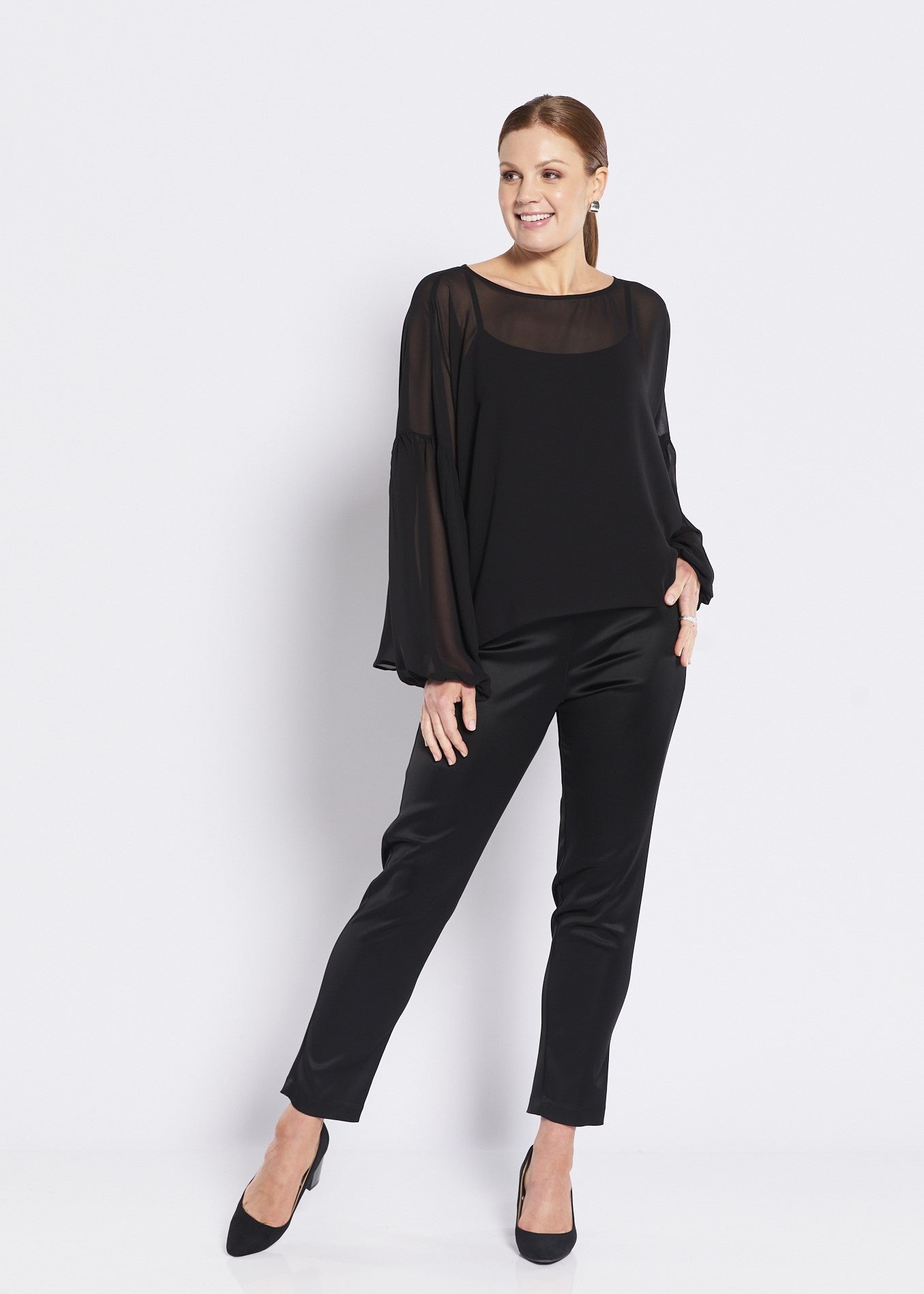 Vintage Chiffon Blouse (Mayfair.W26)