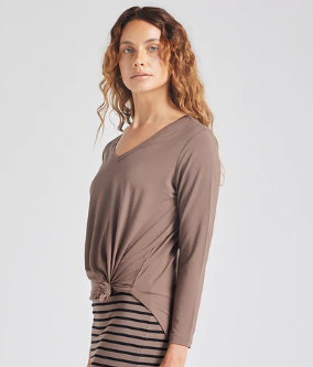 Sia V Neck Top (19NB062)