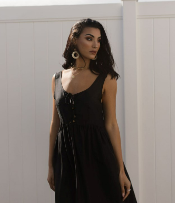 Carnation Silk Dress (19NB048)