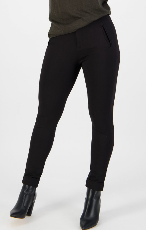 Full Length Cuffed Dress Pant in Ponti (5894)